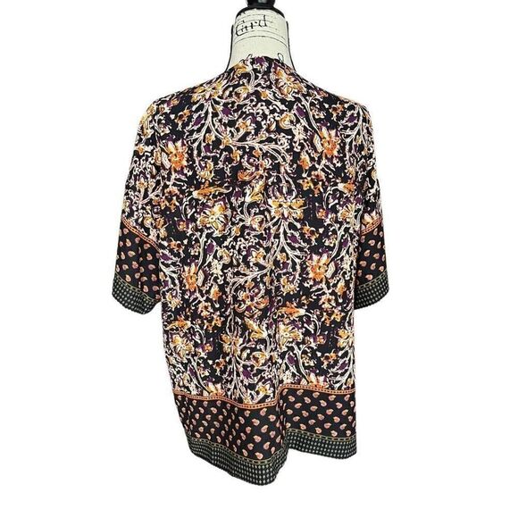 Liz Claiborne Mixed Media Open Kimono Top Size Petite Large NWT - Picture 4 of 8